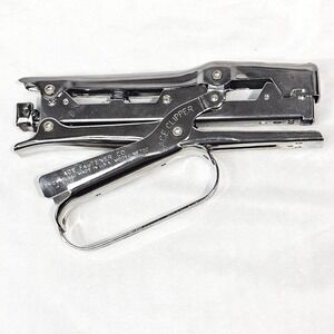 Vintage Ace Clipper Model No 702 Chrome Plier Stapler Made in USA Chicago ILL